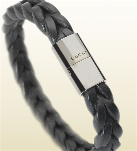 bracelet gucci homme pas cher|Gucci leather bracelet for men.